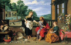 Christus im Haus von Martha und Maria