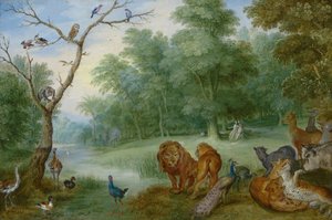 Paradies mit dem Sündenfall, ca. 1630