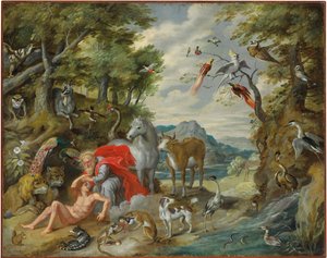 Die Erschaffung Adams, aus Die Geschichte von Adam und Eva