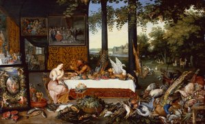 Die fünf Sinne, Geschmack von Jan the Younger Brueghel