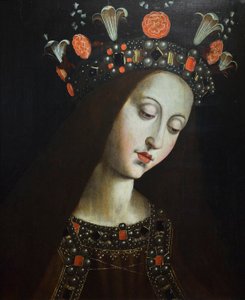 Die gekrönte Jungfrau, nach Hubert und Jan van Eyck