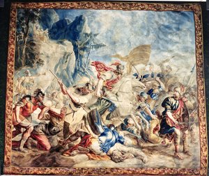 Die Schlacht der Israeliten und Amelikiten, aus der Werkstatt von Frans und Pieter van der Borcht