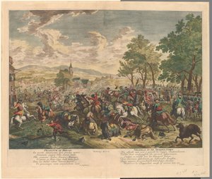 Reiterkampf, ca. 1702 von Jan van Huchtenburg