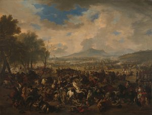 Die Schlacht von Ramillies zwischen den Franzosen und den Alliierten, 23. Mai 1706 von Jan van Huchtenburg