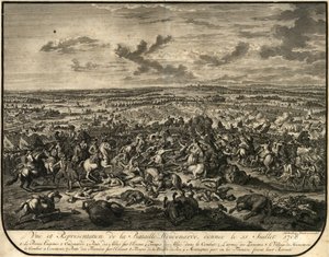 Stadtarchiv. Druck. Die Schlacht von Oudenaarde von Jan van Huchtenburgh