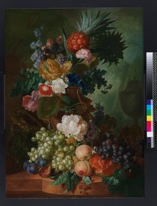 Vase mit Blumen und Früchten, vor 1808