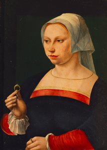 Porträt einer Dame mit einem Ring