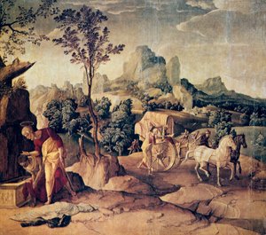 Der Apostel Philippus tauft den Eunuchen