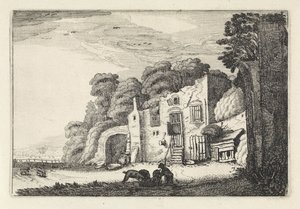 Landschaft mit dem verlorenen Sohn bei den Schweinen von Jan van de Velde (II)