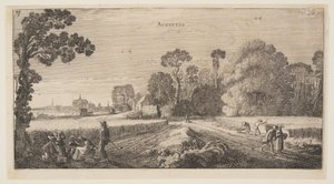 August, aus Die zwölf Monate des Jahres von Jan van de Velde II