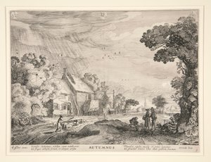 Herbst, aus einer Serie der vier Jahreszeiten von Jan van de Velde II
