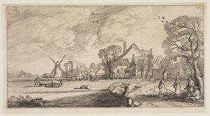 März, aus Die zwölf Monate des Jahres von Jan van de Velde II
