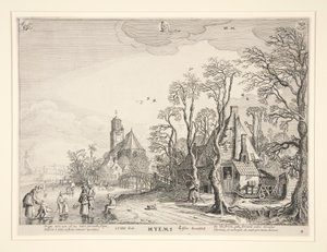 Winter, aus einer Serie der vier Jahreszeiten von Jan van de Velde II