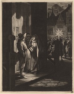 Der Stern der Könige, ein Nachtstück von Jan van de Velde II after Pieter Molijn