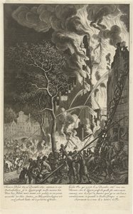 Brand auf der Lauriergracht in Amsterdam, 1669