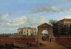 Eine architektonische Fantasie, ca. 1670 von Jan van der Heyden