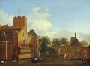 Schloss Loenerslot in Holland von Jan van der Heyden