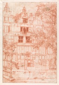 Nach einem Brand auf der Herengracht im Jahr 1683 von Jan van der Heyden