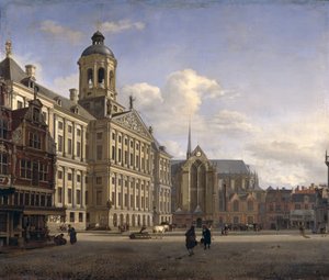 Das Neue Rathaus, Amsterdam, 1668 von Jan van der Heyden