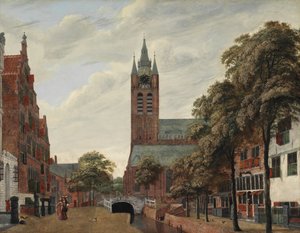 Ansicht des Oude Delft Kanals, Delft