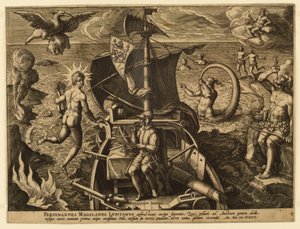 Ferdinandes Magalanes Lusitanus, Tafel 4 aus "Americae Retectio"