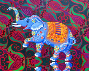 Indischer Elefant von Jane Tattersfield