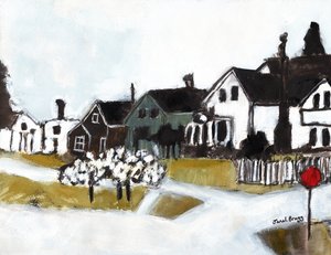 Häuser in der 7th Street, ca. 2020