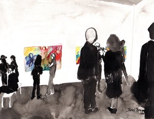 Meine Galerieeröffnung, ca. 2015 von Janel Bragg