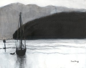 Segelboot im Hafen von Anacortes, ca. 2021 von Janel Bragg