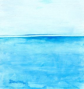Blau Beruhigende Landschaft