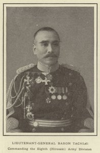 Generalleutnant Baron Tachimi, Kommandant der achten (Hirosaki) Armee-Division