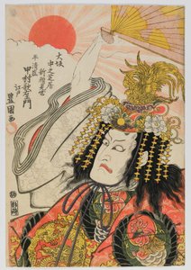 Schauspieler Nakamura Utaemon aus Edo als Taira no Kiyomori in New Kaomise im Naka-Theater, Edo-Periode von Japanese School