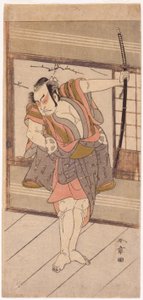 Schauspieler mit Schwert von Japanese School