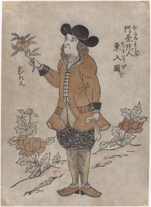 Niederländischer VOC-Mitarbeiter in Nagasaki, um 1700 von Japanese School