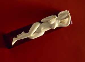 Weibliche Figur verwendet von Frauen, um ihre Beschwerden dem Arzt zu beschreiben