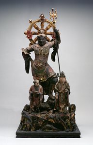Figur einer Schutzgottheit, Kamakura-Periode, 12.-14. Jahrhundert