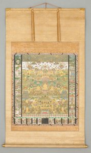 Illustration des Kontemplations-Sutra (Taima Mandara)