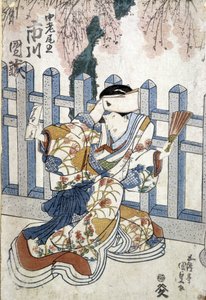 Japanischer Druck: Frau, n.d.