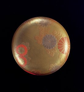 Deckel einer Schachtel (Goldlack) von Japanese School