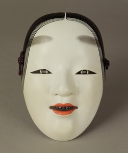 Noh-Theatermaske einer jungen Frau, Japanisch von Japanese School