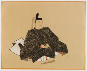 Einer der Sanjurokkasen, Albumblatt von Japanese School