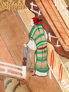 Osakazu Byobu - Japanischer achtteiliger Wandschirm