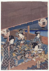 Teil des Genji-Triptychons