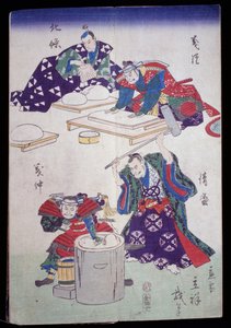 Papiermasse vorbereiten von Japanese School