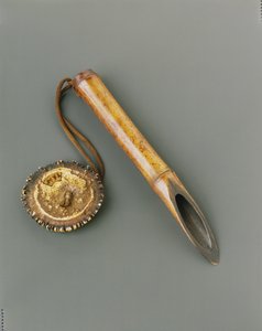 Reistester (kome sashi), spätes 18. Jahrhundert (Bambus und Knochen) von Japanese School