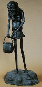 Statuette von Ashinaga, aus dem Tempel von Nara, Japan (Bronze) von Japanese School