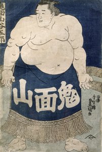 Sumo-Ringer (Farbholzschnitt)