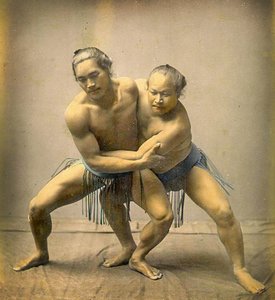 Sumo-Ringer, ca. 1880