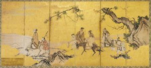 Die sieben Weisen des Bambushains, Kanō-Schule