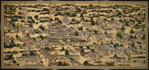 Ansichten in und um Kyoto (Rakuchu rakugai zu), ca. 1616-24